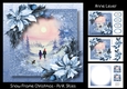 Snow Frame Christmas - Pink Skies