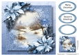 Snow Frame Christmas - Frozen Stream 8x8