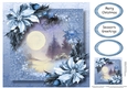 Snow Frame Christmas - Big Winter Moon 8x8