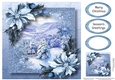Snow Frame Christmas - Snowy Mountain Village 8x8
