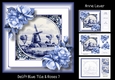 Delft Blue Tile & Roses 7