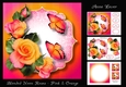 Blended Neon Roses - Pink & Orange
