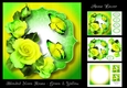 Blended Neon Roses - Green & Yellow