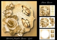 Blended Metallic Roses - Gold