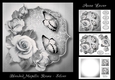 Blended Metallic Roses - Silver