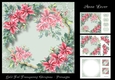 Gold foil Transparent Christmas - Poinsettia