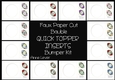Faux Paper Cut Bauble QUICK TOPPER INSERTS Bumper Kit