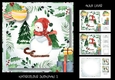 Watercolour Snowman 2