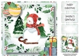 Watercolour Snowman 2 8x8