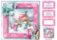 Pink Christmas Bird 8x8