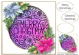 Colourful Christmas Silhouette 2 8x8
