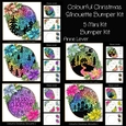 Colourful Christmas Silhouette Bumper Kit