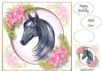 Beautiful Watercolour Horse 2 8x8