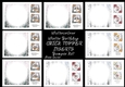 Watercolour Winter Birthday QUICK TOPPER INSERTS Bumper Kit