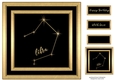 Gold Zodiac Star Constellations - Libra