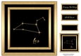 Gold Zodiac Star Constellations - Leo