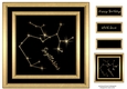 Gold Zodiac Star Constellations - Sagittarius