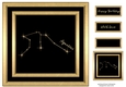 Gold Zodiac Star Constellations - Aquarius