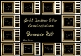 Gold Zodiac Star Constellations Bumper Kit