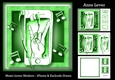 Music Lover Modern - iPhone & Earbuds Green