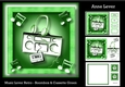 Music Lover Retro - Boombox & Cassette Green
