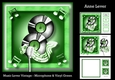 Music Lover Vintage - Microphone & Vinyl Green