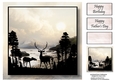 Stag Silhouette (Male) - The Waters Edge 8x8