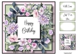 Floral Birthday Frame 2 8x8