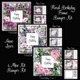 Floral Birthday Frame Bumper Kit