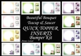 Beautiful Bouquet Teacup & Saucer QUICK TOPPER INSERTS Bumper Kit
