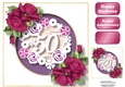 Faux Paper Cut 50 - Birthday Or Anniversary 8x8