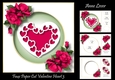 Faux Paper Cut Valentine Heart 3