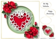 Faux Paper Cut Valentine Heart 2 8x8