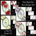 Faux Paper Cut Roses Bumper Kit