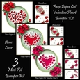Faux Paper Cut Valentine Heart Bumper Kit