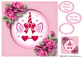 Unicorn Valentine Crown 3 8x8