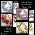 Hearts & Flowers On Golden Frame Bumper Kit 2