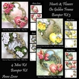 Hearts & Flowers On Golden Frame Bumper Kit 3