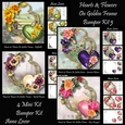 Hearts & Flowers On Golden Frame Bumper Kit 5