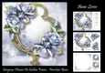 Gorgeous Flowers On Golden Frame - Porcelain Roses