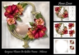 Gorgeous Flowers On Golden Frame - Hibiscus