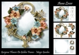 Gorgeous Flowers On Golden Frame - Magic Garden