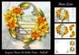 Gorgeous Flowers On Golden Frame - Daffodils