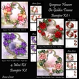 Gorgeous Flowers On Golden Frame Bumper kit 1