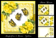 Butterflies & roses - Yellow