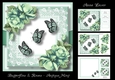 Butterflies & Roses - Antique Mint