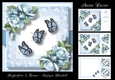 Butterflies & Roses - Antique Bluebell
