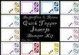 Butterflies & Roses QUICK TOPPER INSERTS Bumper Kit