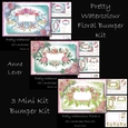 Pretty Watercolour Floral Bumper Kit