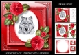 Gorgeous Wolf Painting With Camellias
